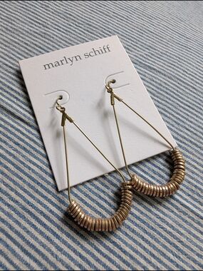 Marlyn Schiff Heishi Teardrop Earrings